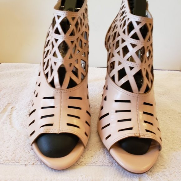 INC blush cutout heels leather **Host pick** - Picture 2 of 5